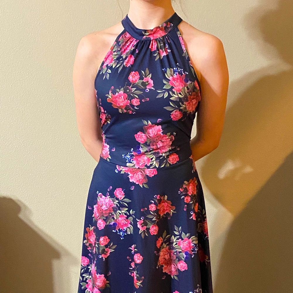 Halter mini dress